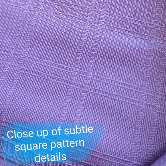 Kirkland Size Lg Men's, GUC purple square pattern polo shirt 🤩HOST PICK🤩 - Picture 14 of 14